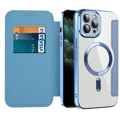 Etui SmartMag Book z Magsafe tehnologijo in RFID denarnico za iPhone 11 Pro Max - light blue