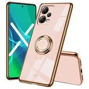 GS Ovitek za POCO X5 Pro 5G, Electro Ring, roza zlata