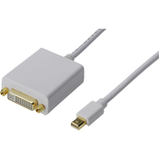 Digitus DisplayPort / DVI adapter [1xMini-DisplayPort vtič => 1x DVI-vtičnica 24+5pol.] bel Digit