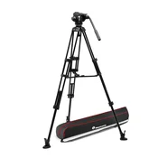Manfrotto 502X fluidna video glava z aluminijastim stativom Twin Leg
