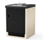 Tuozi Kitaway Modul - električna friteza PGF30F z vrati in spodnjo blendo - črna/bela