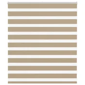 Zebra zavjesa Pješcano smeda 120x100 cm Širina tkanine 115,9 cm Poliester