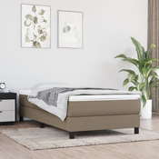 Vidaxl Otroška vzmetnica z žepkasto vzmetjo taupe 80x160 cm blago