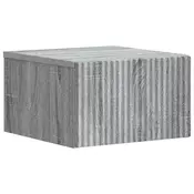 vidaXL vidaXL Stenski nočni omarici s predalom Siva Sonoma 33 x 34,5 x 20 cm, (5000209899)