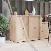 vidaXL Vrata za zunanjo kuhinjo 2 kosa 50x9x82 cm iz trdnega borovega lesa