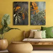 Wallity Dekorativne slike na platnu, 45x70cm, 3 komada, Šarene
