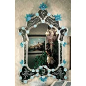 Casa Padrino luxury baroque mirror blue/light blue - Magnificent wall mirror in the venetian style - Castle furniture - Baroque furniture - Luxury furniture in baroque style - Made in Italy