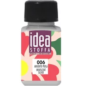 Maimeri Idea Stoffa Barva za tkanine Iridescent Silver 60 ml 1 kos