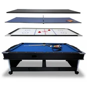THUNDER Biljardna miza večnamenska igralna miza – biljard, air hockey, namizni tenis + jedilna plošča THUNDER CRUSH 7FT, (5000093438)