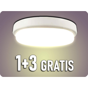 V-TAC LED zunanja stropna/stenska luč 12W, 1160lm, IP54, 1+3 gratis! Farba svetla: Dnevna bela