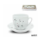 ŠALICE SET DOTTED SERENITY S TANJURIĆEM 200 mL 6/1 porculan