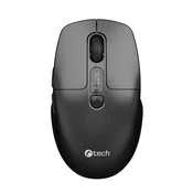 C-TECH miška WLM-13, brezžična, črna