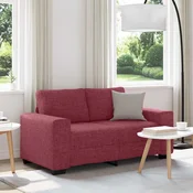 Dvosjed Kauc Vinsko Crvena 160x77x82 cm Tkanina