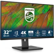 Philips 32 32B1N3800/00 4K UHD (3840x2160) VA, 350 cd/m2, 3500:1, HDMIx2, DPx1, USB Hub, Pivot, 5Y