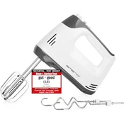 Emerio Emerio elektricni rucni mikser, 400W, 5 brzina + Turbo, inox