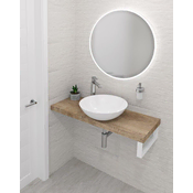 SAPHO AVICE Stenska Deska za Umivalnik 230x36cm, Hrast Rover, Eleganten Kopalniški Dodatek