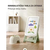 Decija multifunkcionalna tabla za crtanje i ucenje zeleno/bela WM24G011 ( 14305 )