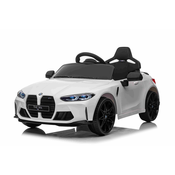 Beneo BMW M4 elektricni auto, bijeli, 2.4 GHz daljinski upravljac, USB / Aux ulaz, ovjes, 12V baterija, LED svjetla, 2 X MOTOR, ORIGINALNA dozvola