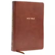 KJV, Foundation Study Bible, Large Print, Leathersoft, Brown, Red Letter, Comfort Print