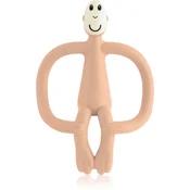 MatchStick Monkey grizalo z masažno zobno ščetko peach