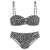 VIVANCE Bikini  bež / črna / bela