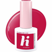 HI HYBRID hibridni lak za nohte št. 245 klasično rdeča 5 ml