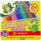 Jolly Drvene bojice u metalnoj kutiji Classic 3000 0293, 24 komada