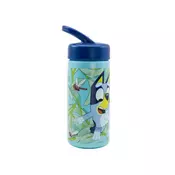 Stor Otroška športna steklenička Bluey 410 ml s slamico - brez BPA, 49601