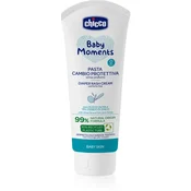 CHICCO Krema za dojenčkovo ritko Baby Moments brez parfuma z 99% naravnih sestavin 100ml, 0m+
