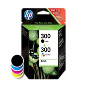 HP - tinta HP CN637EE (nr.300 BK + nr.300 CMY), dvostruko pakiranje, original