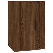 MAISON CHIC Stenska TV omarica - TV stojalo - Televizijska omarica rjav hrast 40x34,5x60 cm, (21699077)