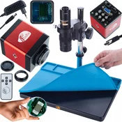Rosfix ROSFIX SET MIKROSKOP EARTH PRO MCEP-0.5X + KAMERA DRACO RED PRO 2MP + SILIKONSKA PODLOGA 380X260MM | HDMI/VGA, 7–45X, C-MOUNT, 60 FPS, ANTISTATIČNA, (5000059379)