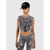 Affliction Catharsis Sleeveless Crew Tank Top silver