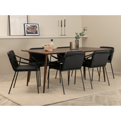 jedilnica set Dallas 3872 75x90x180cm