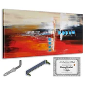 shumee Monica Mirafiori I 100 % ROČNO POSLIKANA I Slika Polnoč 140x70cm | Ročno poslikana slika | Akrilna slika | Zelo velika akrilna slika I Moderna umetnost I Umetniške slike