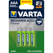 Varta 5703301494 - 3+1 kom Punjive baterije ACCU AAA Ni-MH/1000mAh/1,2V