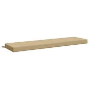 Vidaxl Blazina za klop SOEST 100% poliester Bež 150 x 40 x 8 cm