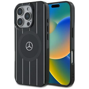 Mercedes MEHMP16L23HRSK iPhone 16 Pro  6.3 black hardcase MB Double Layer Crossed Lines MagSafe (MEHMP16L23HRSK)