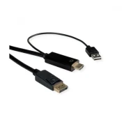 ROLINE HDMI DisplayPort 1.2/1.2a transformator Crno 2m 11.04.5992