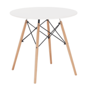 eoshop Jedilna miza, bela/bukev, premer 60 cm, Gamin NOVO 60
