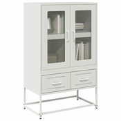Visoka komoda bijela 68x39x111,5 cm od celika