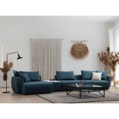 Atelier del Sofa Ugaona garnitura Maya 127x65x425cm Plava
