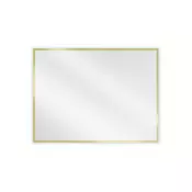 Mexen Loft pravokotno kopalniško ogledalo 80 x 60 cm, zlati okvir - 9852-080-060-000-50