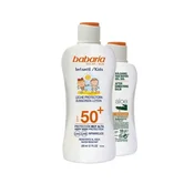 Babaria Childrens Sun Cream Water-repellent Lotion Spf50 200ml Set 2 Pieces
