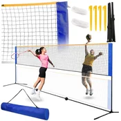 shumee Velika mreža 3 v 1 za odbojko, badminton, tenis, zelo visoka, za očetovski dan
