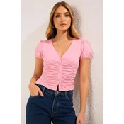 Trendyol Milla Ženska bluza, Roze