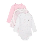 Tommy Hilfiger Komplet otroških bodyjev? 3 Pack Seasonal Body Ls Giftbox KN0KN02254 Svetlo rožnata
