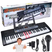 shumee SUPRIMO 6136L klaviaturne orgle z mikrofonom za otroke, osvetljene tipke