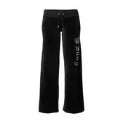 Juicy Couture Hlače Gothic Crown  črna / srebrna