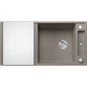 Blanco pomivalno korito AXIA III XL 6 S InFino SILGRANIT desko steklo, z daljin. prim. - tartuf